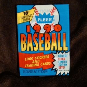 1990 fleet baseball Wax pack